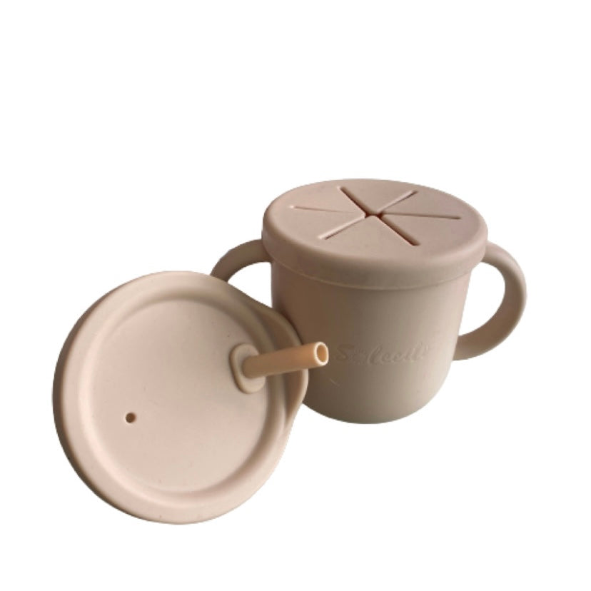 TAZA DE SILICON 4 EN 1 / CREAM NUDE