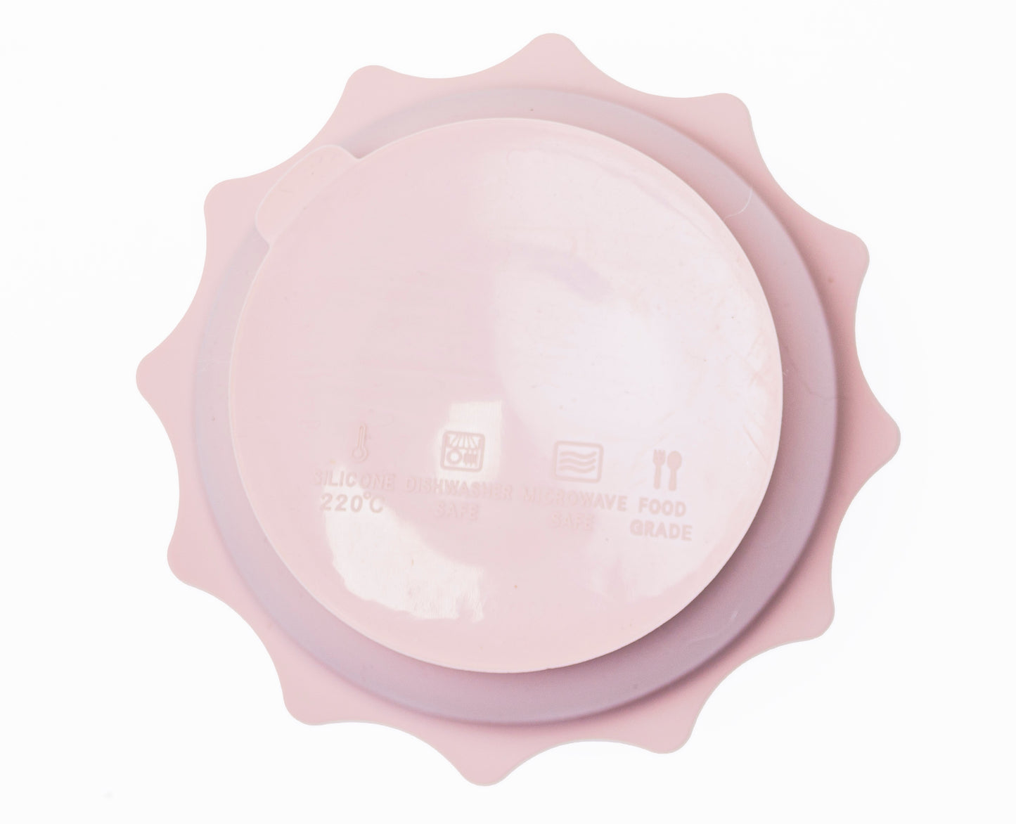 TAZON SOLECITO DE SUCCION CON TAPA / ROSA PALO