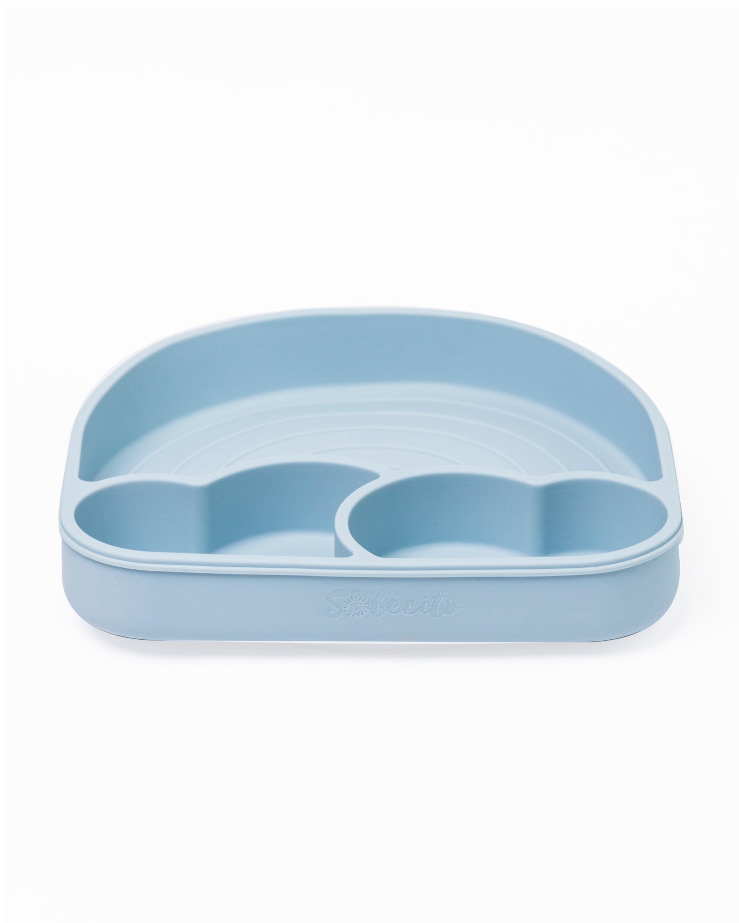 PLATO ARCOIRIS CON SUCCION Y TAPA / BABY BLUE OLIVO